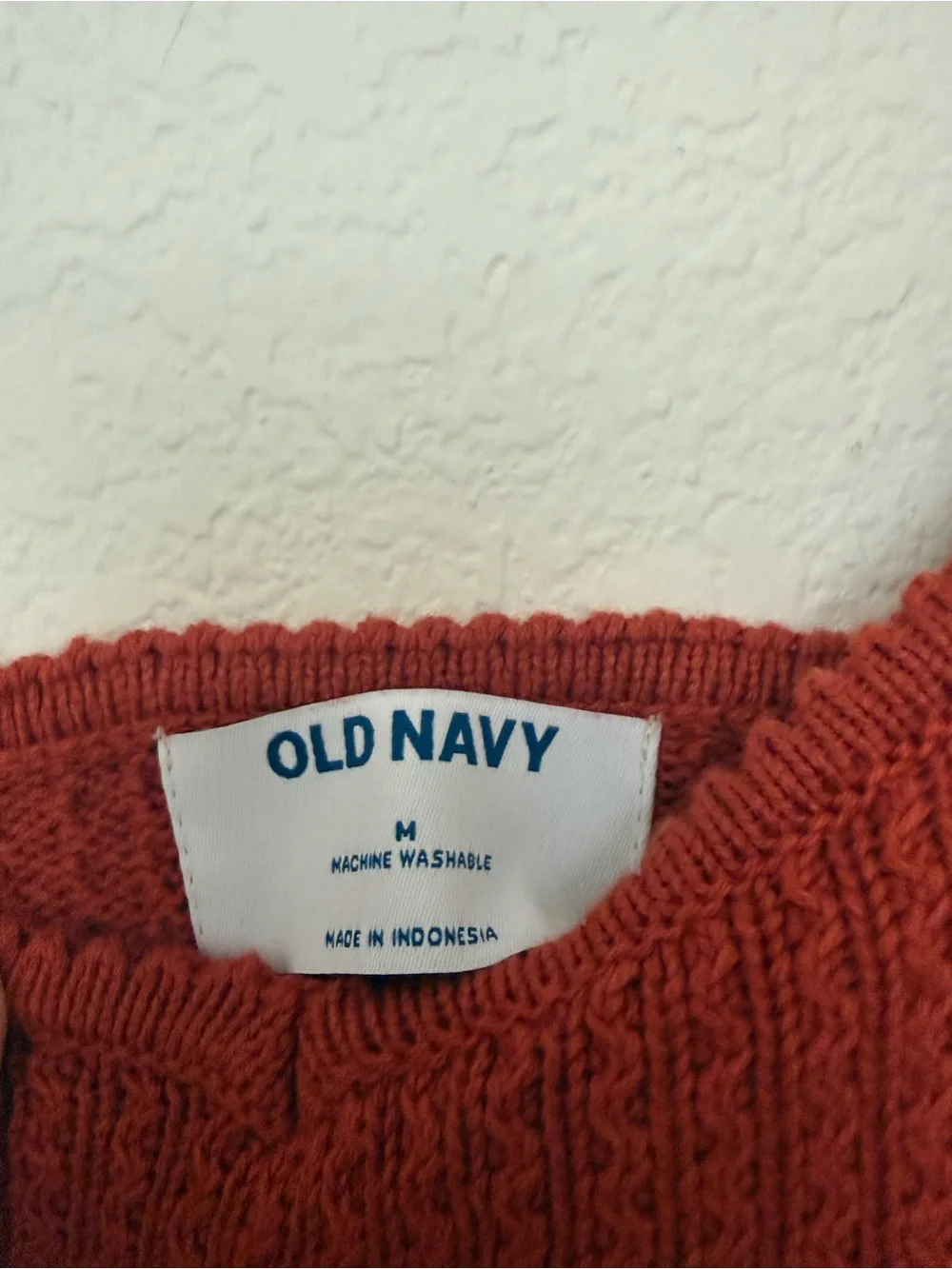 Old Navy Rust Orange Knit V-Neck Tank Top