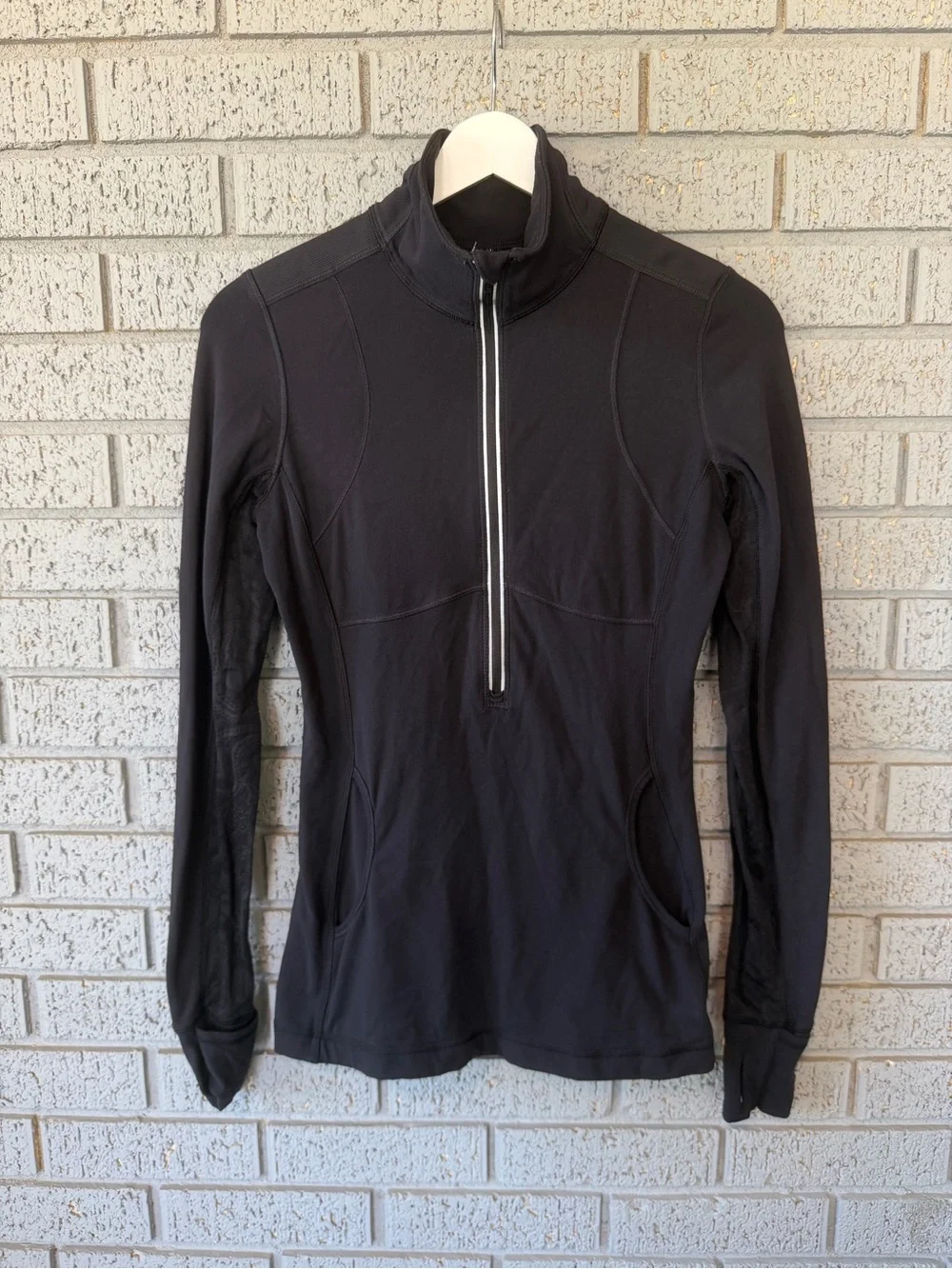 Lululemon Star Runner Long-Sleeve Black Half-Zip Athletic Top
