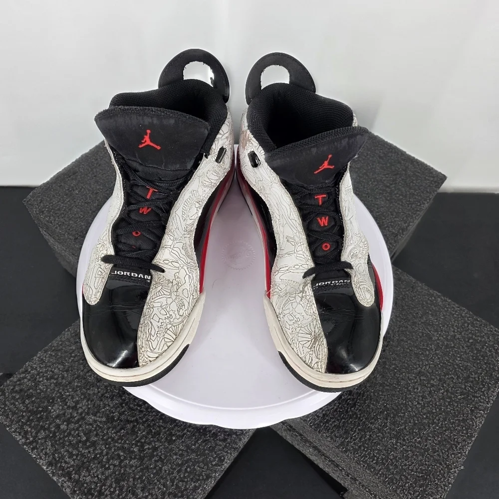 Jordan Dub Zero GS Fire Red White Black Laser Size 7Y 8.5 W Shoes DV1360-162