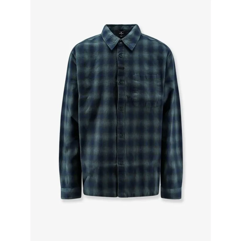 Represent Men Rasent Plaid Cotton Shirt With Check Pattern
