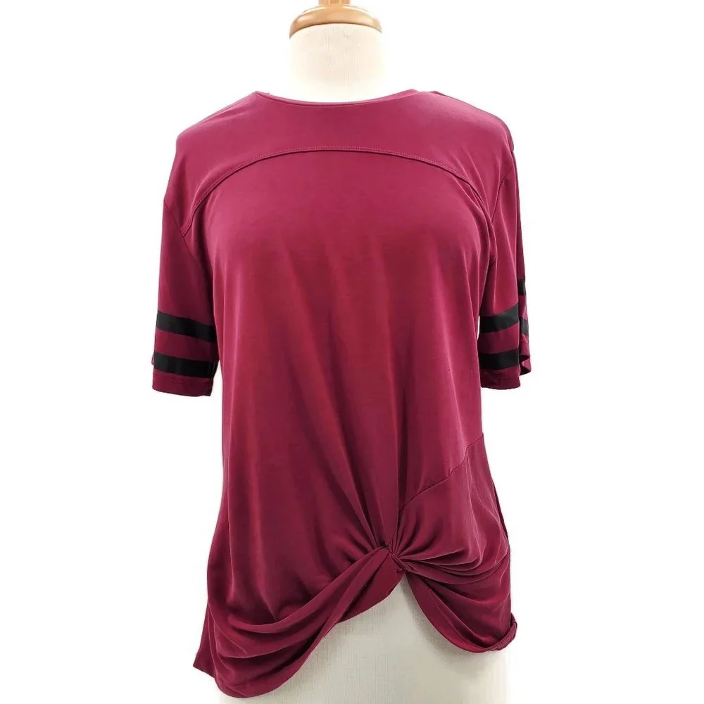 Chance‎ or Fate Short Sleeve Knot Front Top