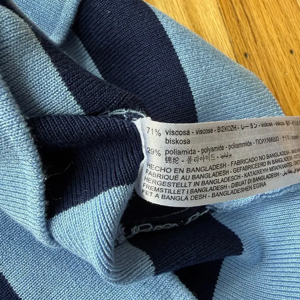 Zara ribbed horizontal