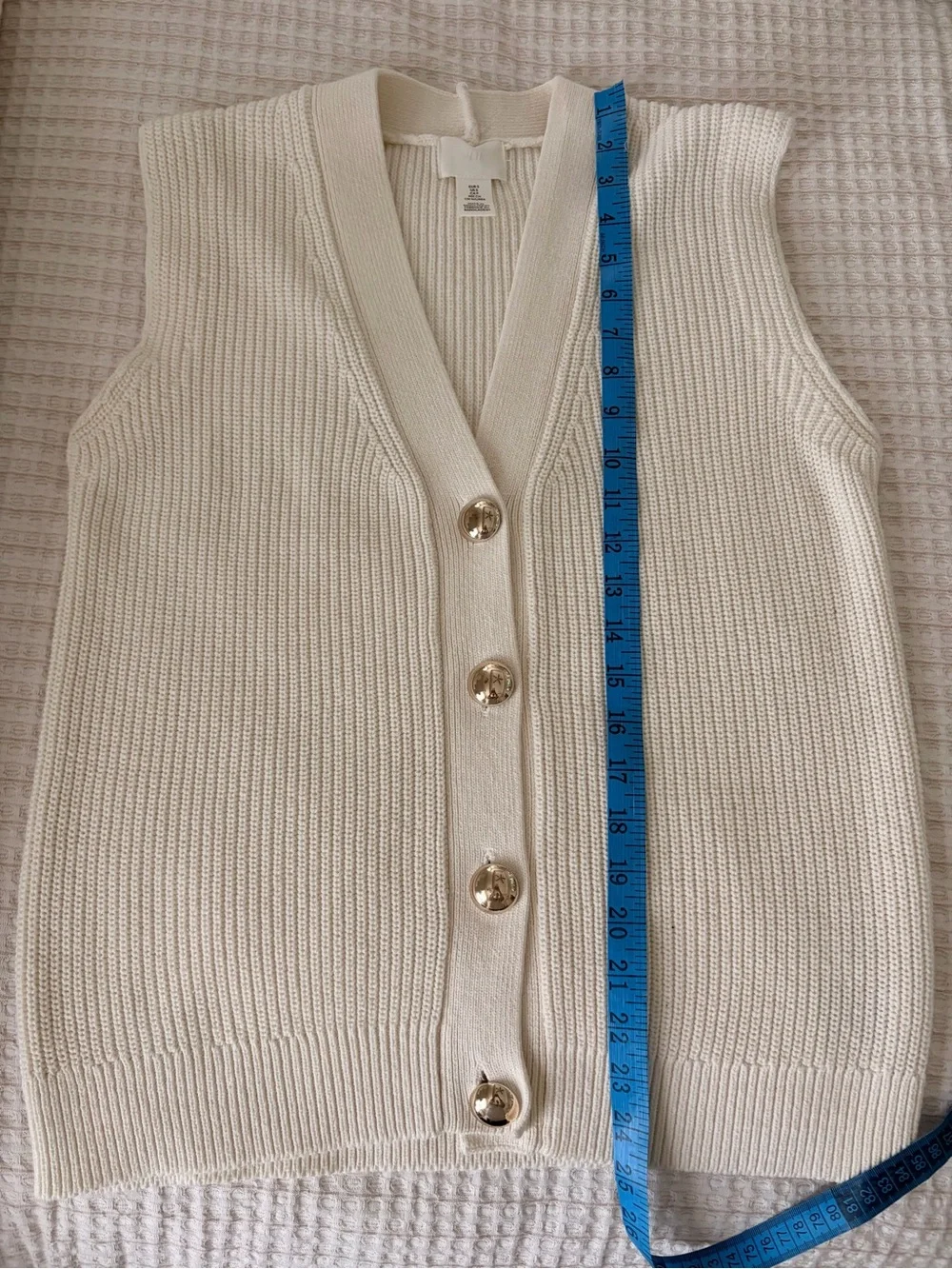 H&M Rib Knit Sweater Vest Size S