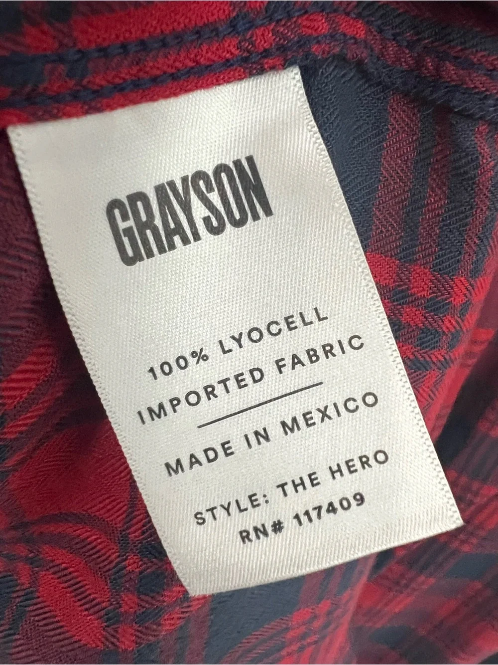 N/A grayson plaid