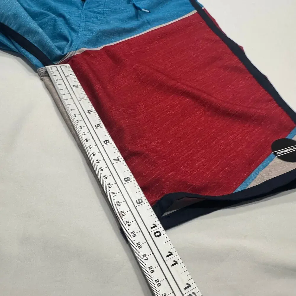 O’Neill‎ Hyperfreak Boardshorts Swim Shorts Men's Size 30 Blue Red Colorblock