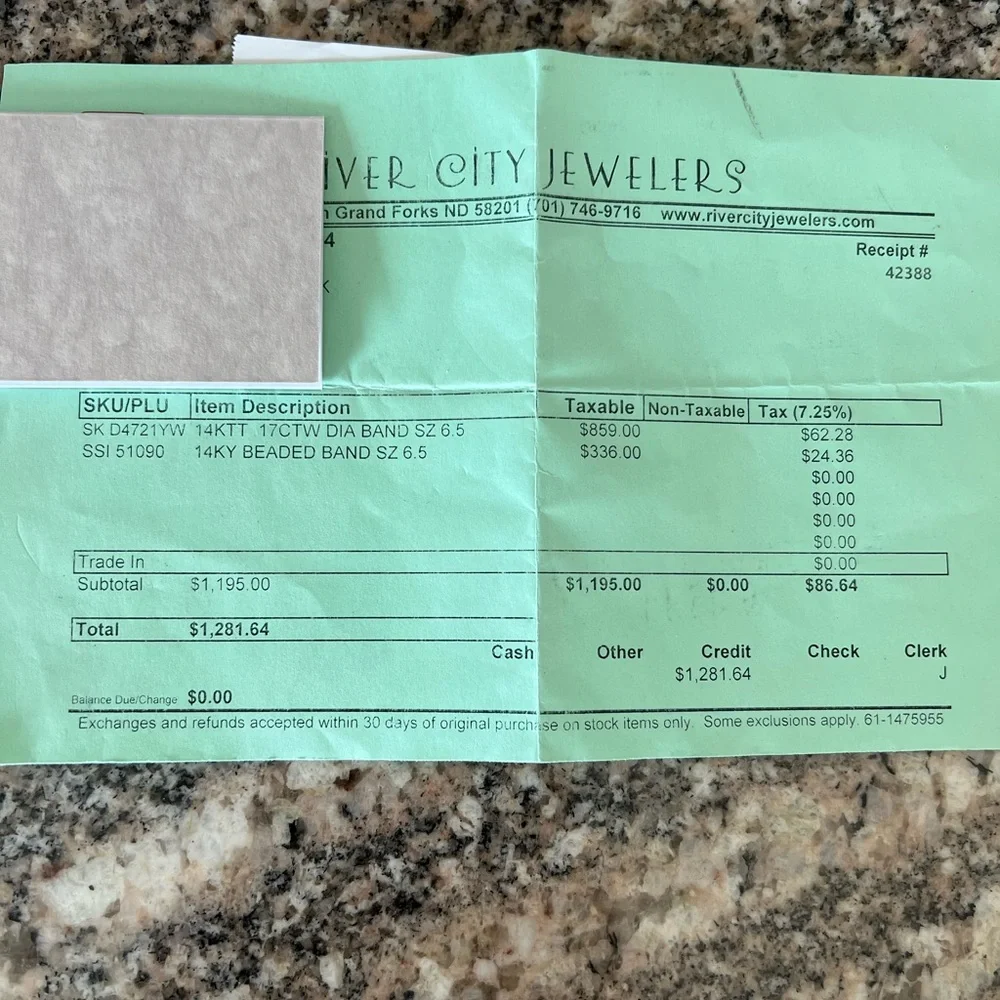 N/A larger $400 found