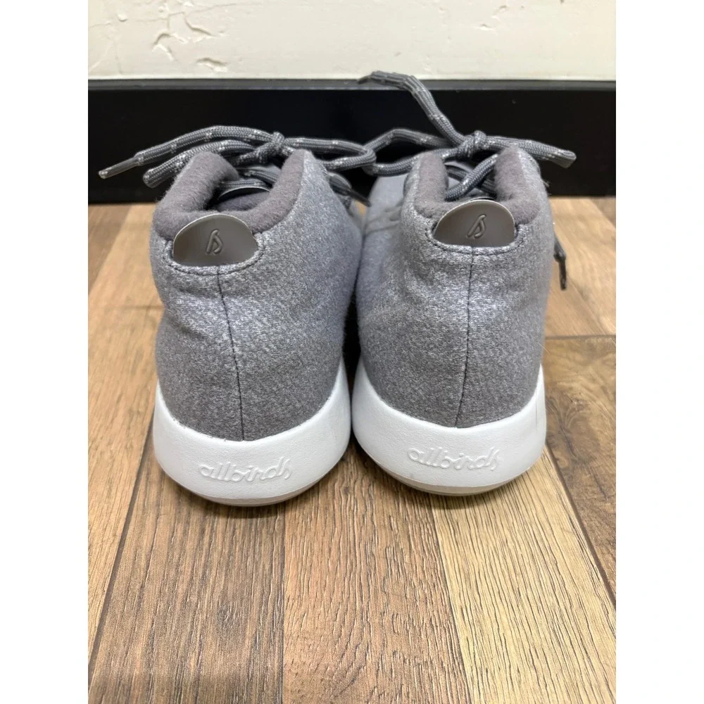 Allbirds Wool‎ Runner-up Mizzles Grey Mid Top Sneakers Womens 10 WRUMW10