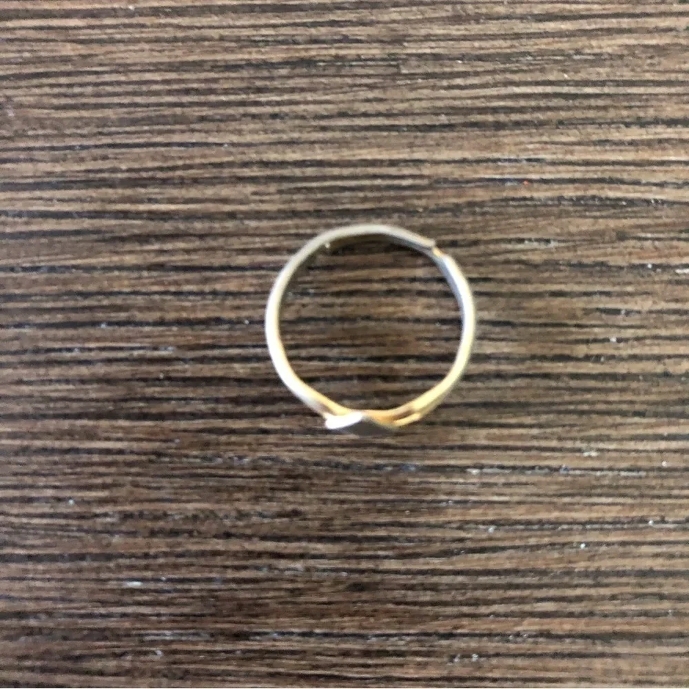 Gold metal adjustable ring