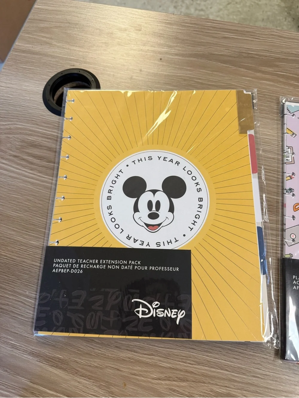 Disney Yellow & Multicolor Teacher Planner Extension Pack