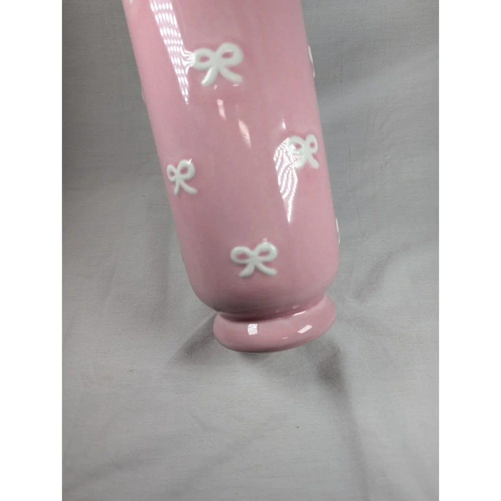 Room Essentials Ceramic Pink Bow Vase