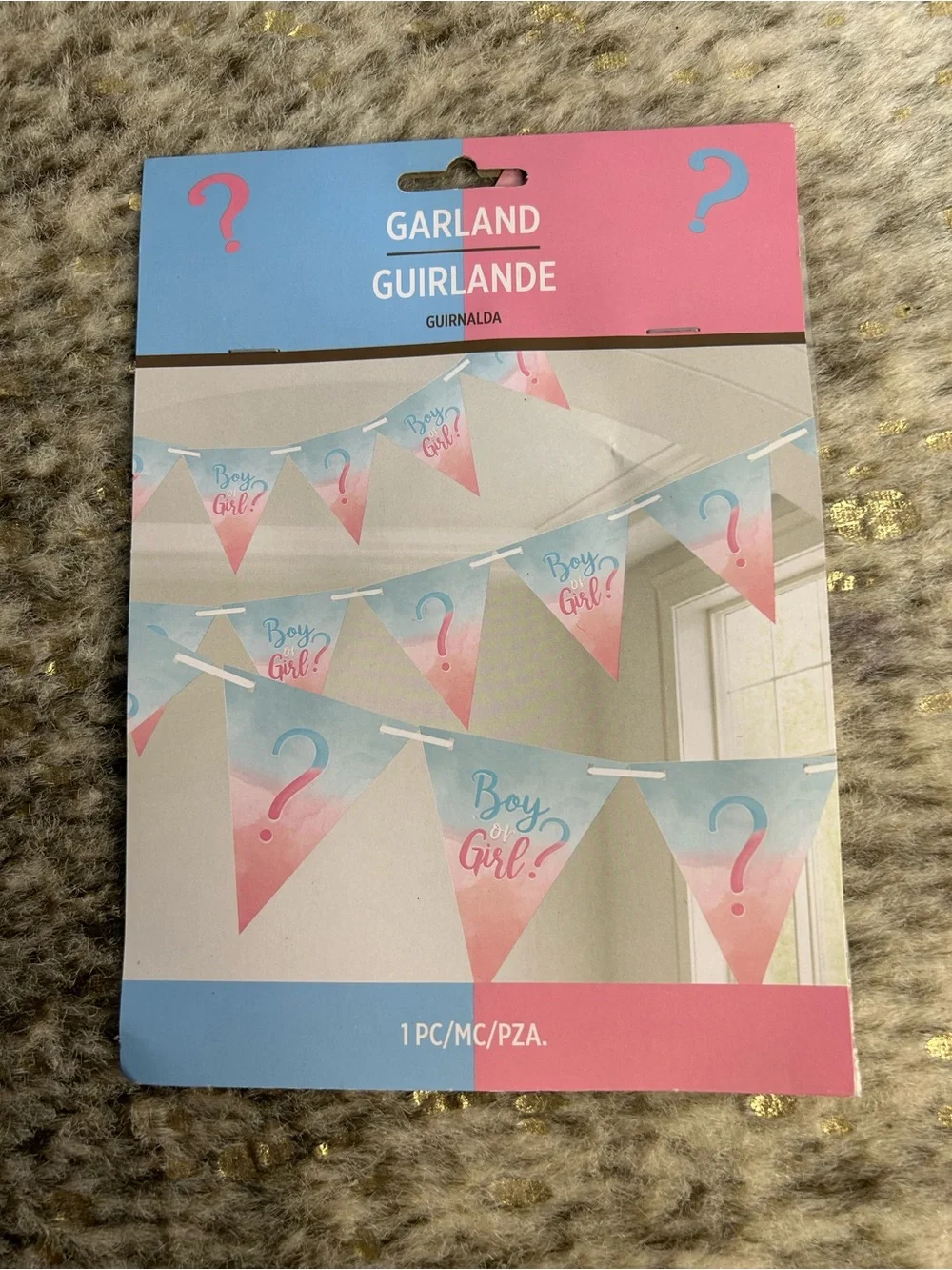 5 for $25🔥Baby Shower Pink & Blue Boy or Girl?‎ Garland- New