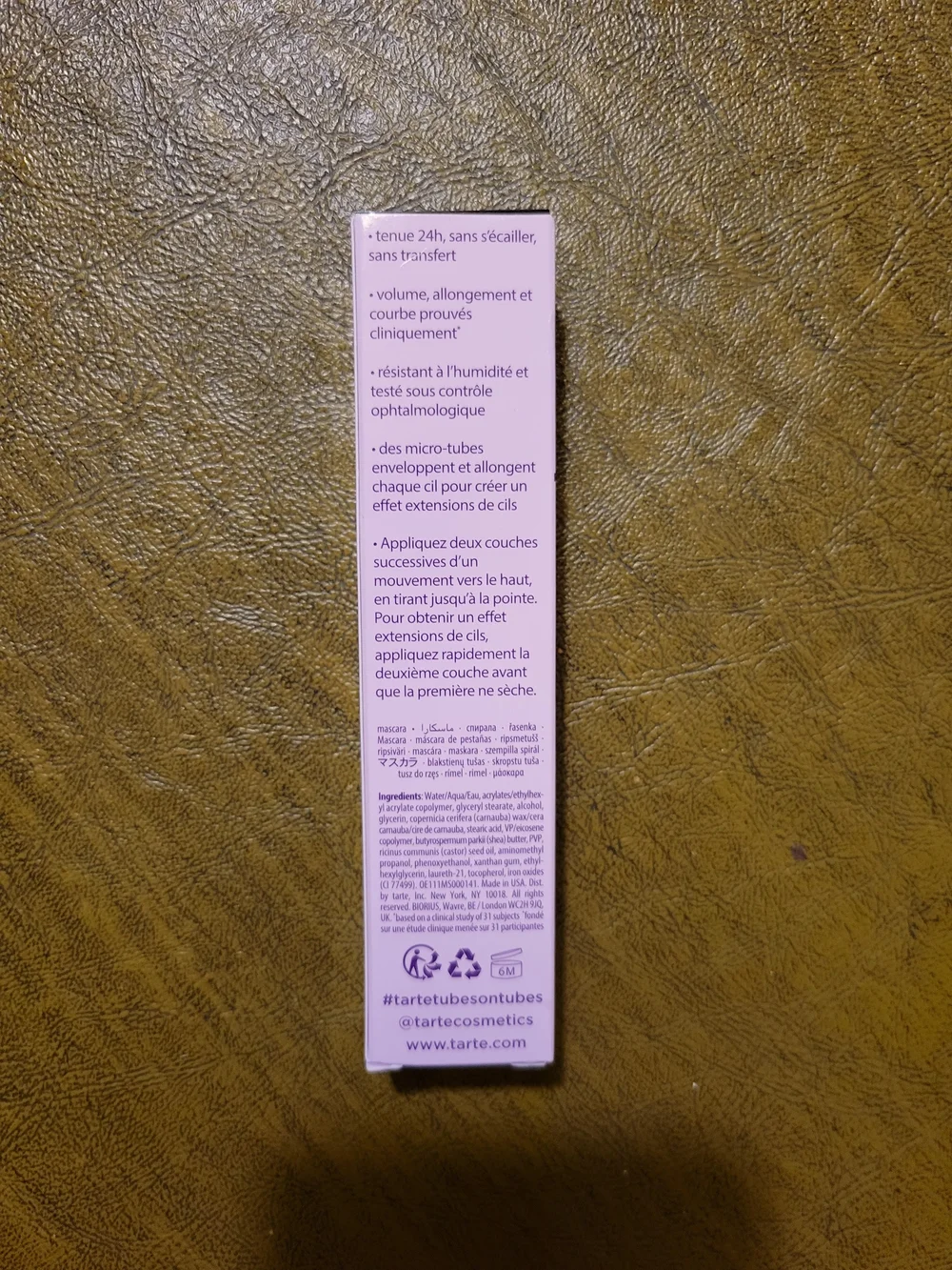 tartelette tubing mascara