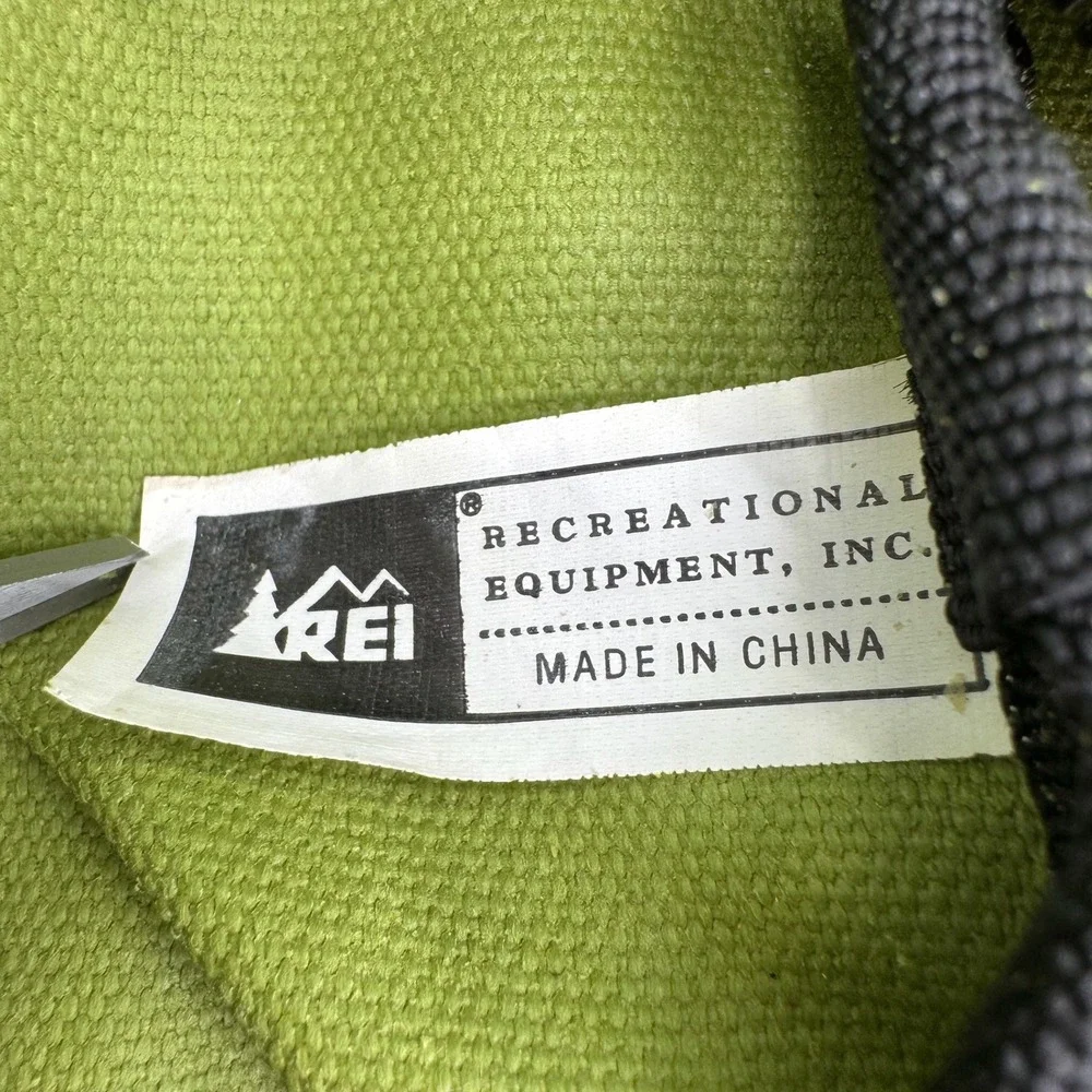 REI Duffel Bag Lime Green Large Duffle Travel Gym Shoulder Strap Outdoor Gear