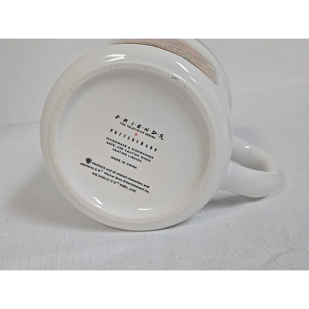 Pottery‎ Barn Friends Mug Ceramic Coffee Cup Joey Doesn't Share Food