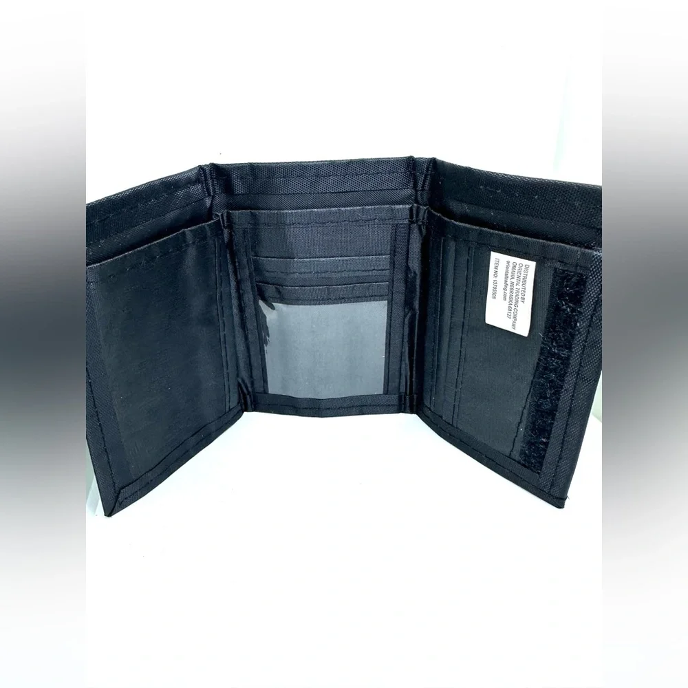 NEW SUPERHERO TRI-FOLD WALLET‎ BLUE BOOM BAM ZAP SMASH KRUNCH WHAM