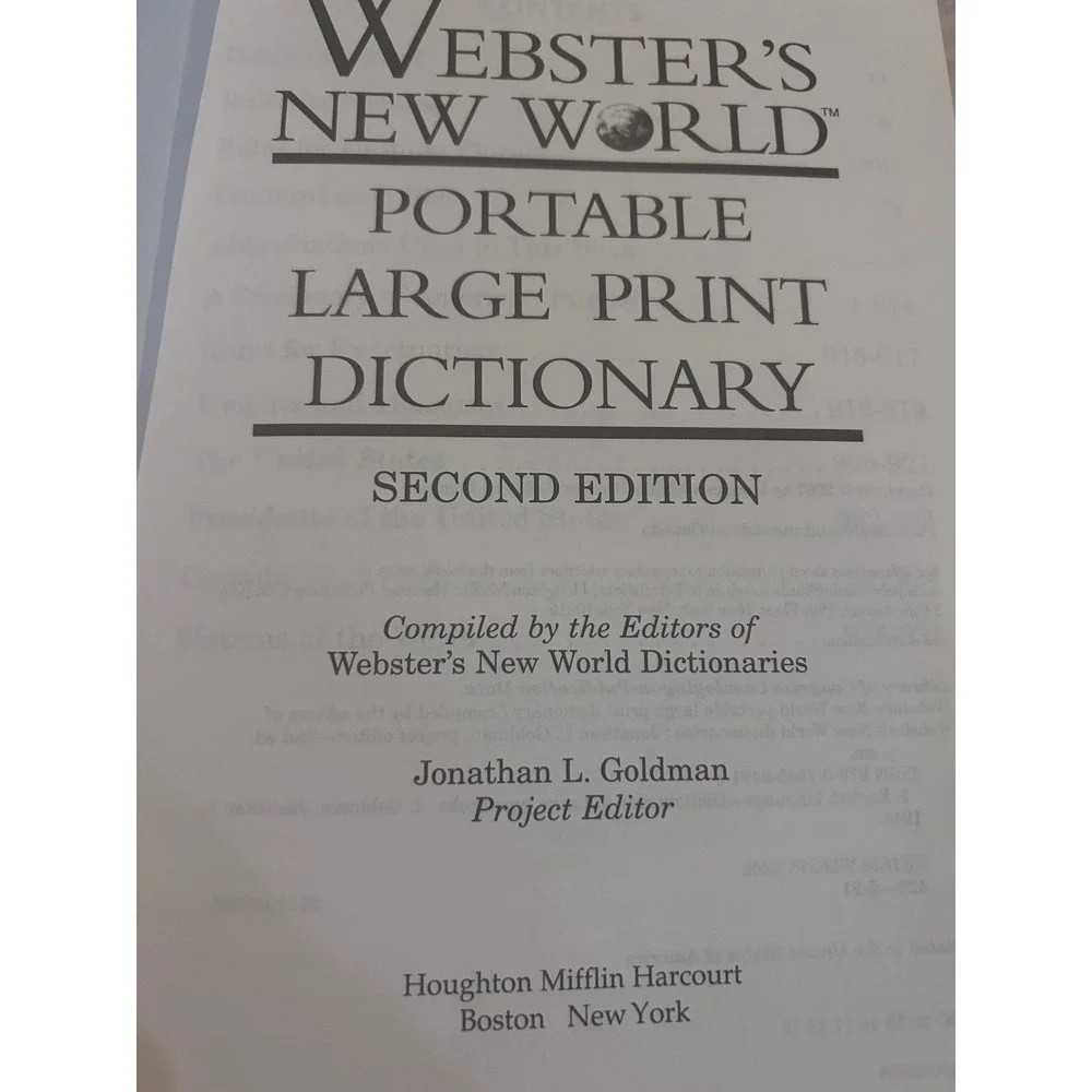 Websters New World type home