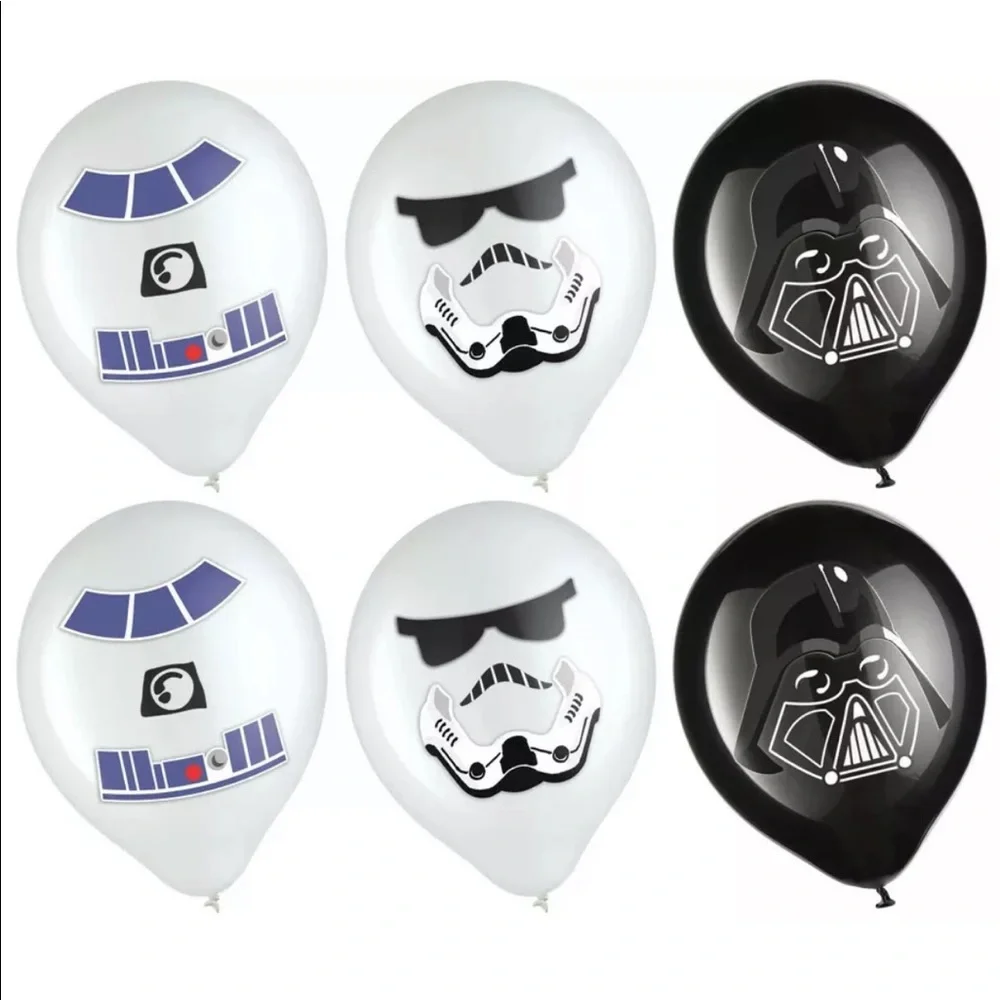 Star Wars Galaxy of Adventures Latex Balloon Birthday Decorating Kit, 12in, 6ct.