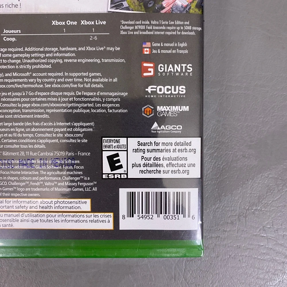 Farming Simulator 17 Xbox One Walmart Exclusive‎ Bonus DLC Anaconda Two-Pack NEW