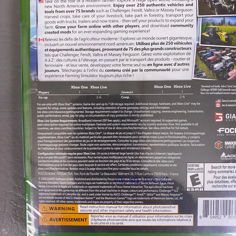 Farming Simulator 17 Xbox One Walmart Exclusive‎ Bonus DLC Anaconda Two-Pack NEW