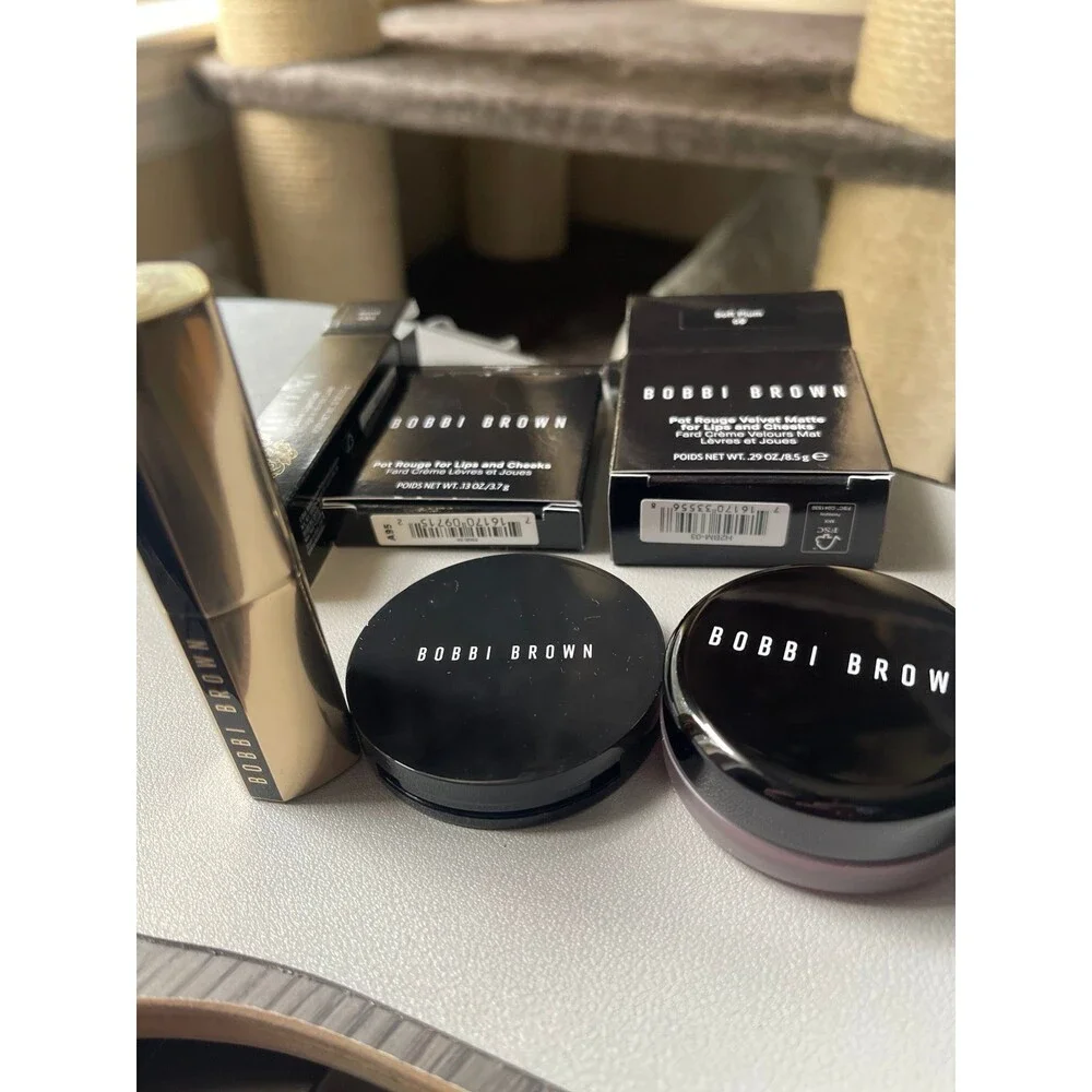Bobbi Brown Lip/Cheek Bundle - Pot Rouge Velvet Matte (x2) & Luxe Lipstick
