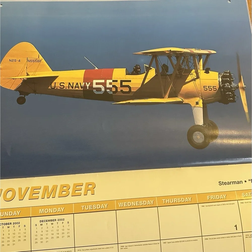 2002 Ghost Warbirds Calendar AKZO Nobel/Sparta P-51D P-47D F6F A26C P-40C . . .