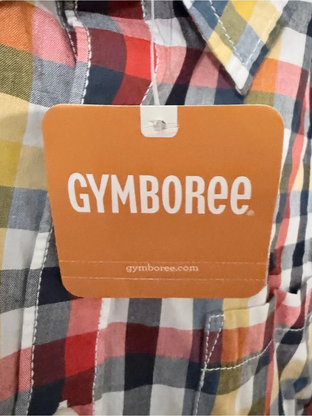 NWT Gymboree Boys' Multicolor Plaid Button-Down Shirt