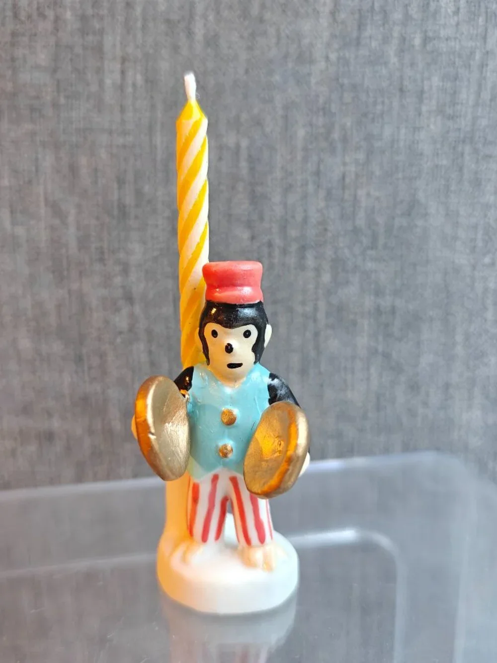 Vintage Vickie Thomas Collections vTc Ceramic Monkey Birthday Candle Holder