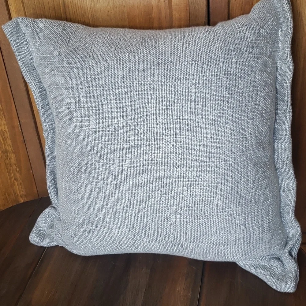Pottery Barn Fold Over Linen Blend Textured Accent Throw Pillow Cover