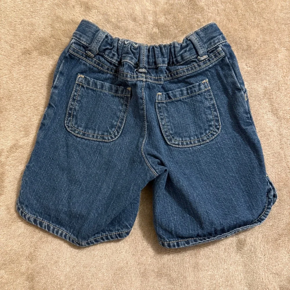 Gymboree Girls Red Polka Dot Top and Ladybug Denim Shorts Set Size 5