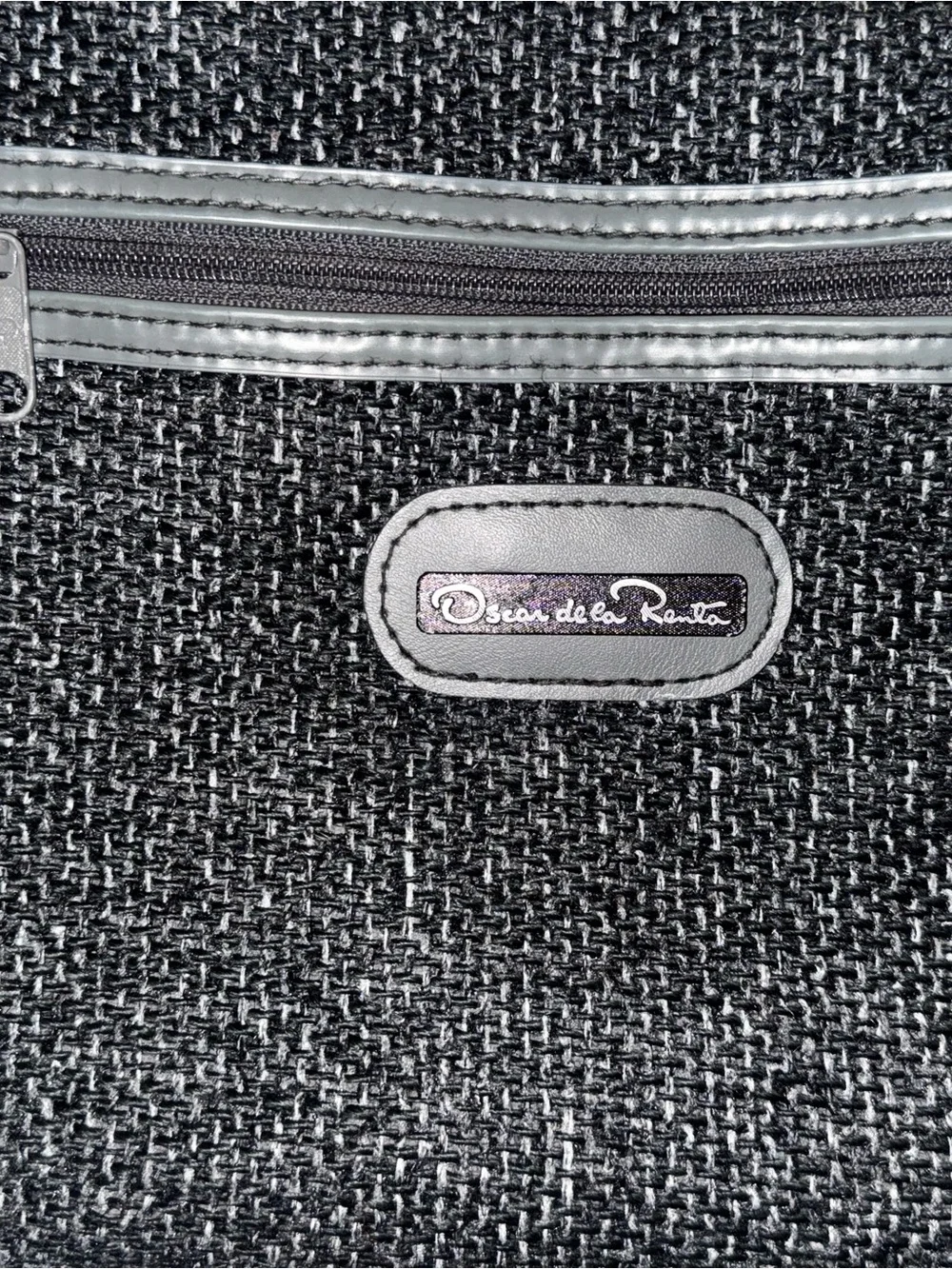 Oscar de la Renta black textured