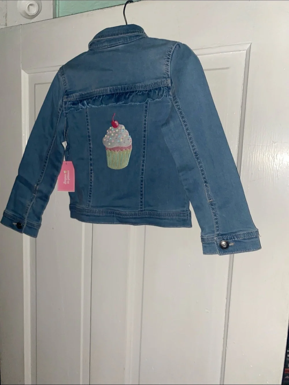 Gymboree Girls Ice Cream/Cupcake Denim Jacket Sz 4T NEW