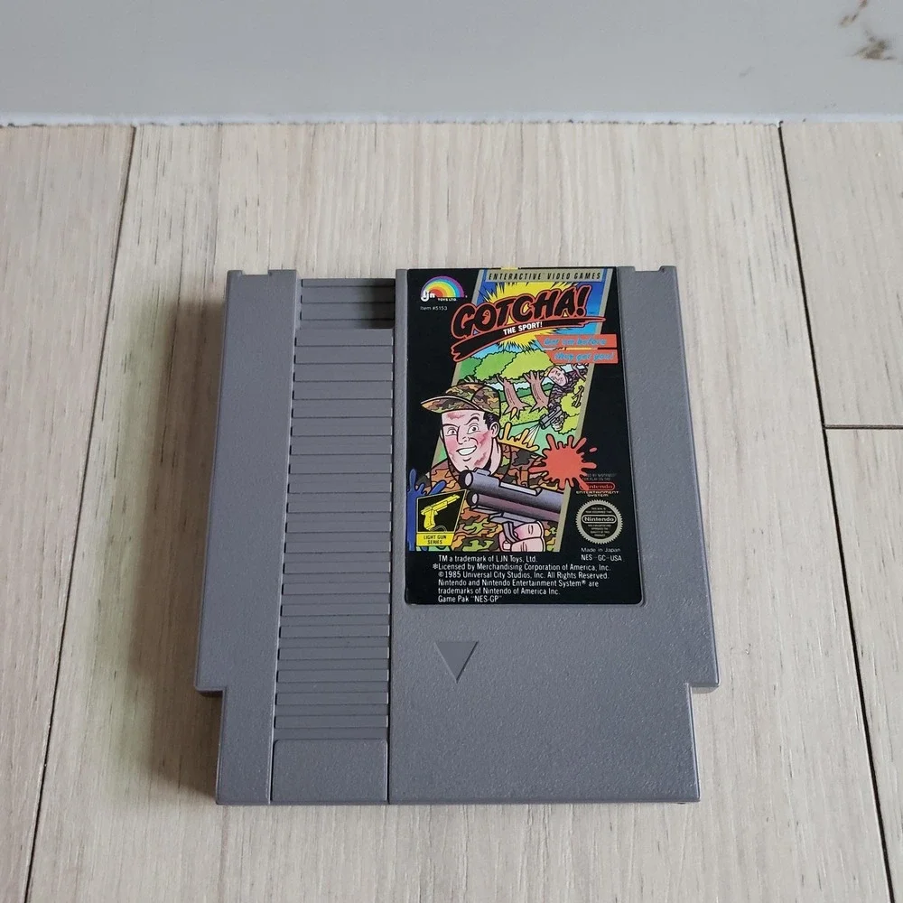 Gotcha! The‎ Sport! Nintendo NES Game LJN Shooter NTSC-U/C Gray Cart Only Japan