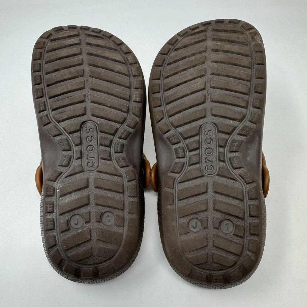 Crocs Star Wars Chewbacca‎ Classic Lined Clog Chewy Brown Kids Size J 1