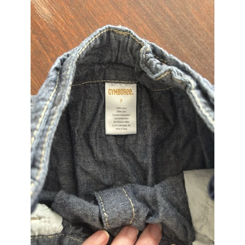 Gymboree Denim Skirt Embroidered size 7