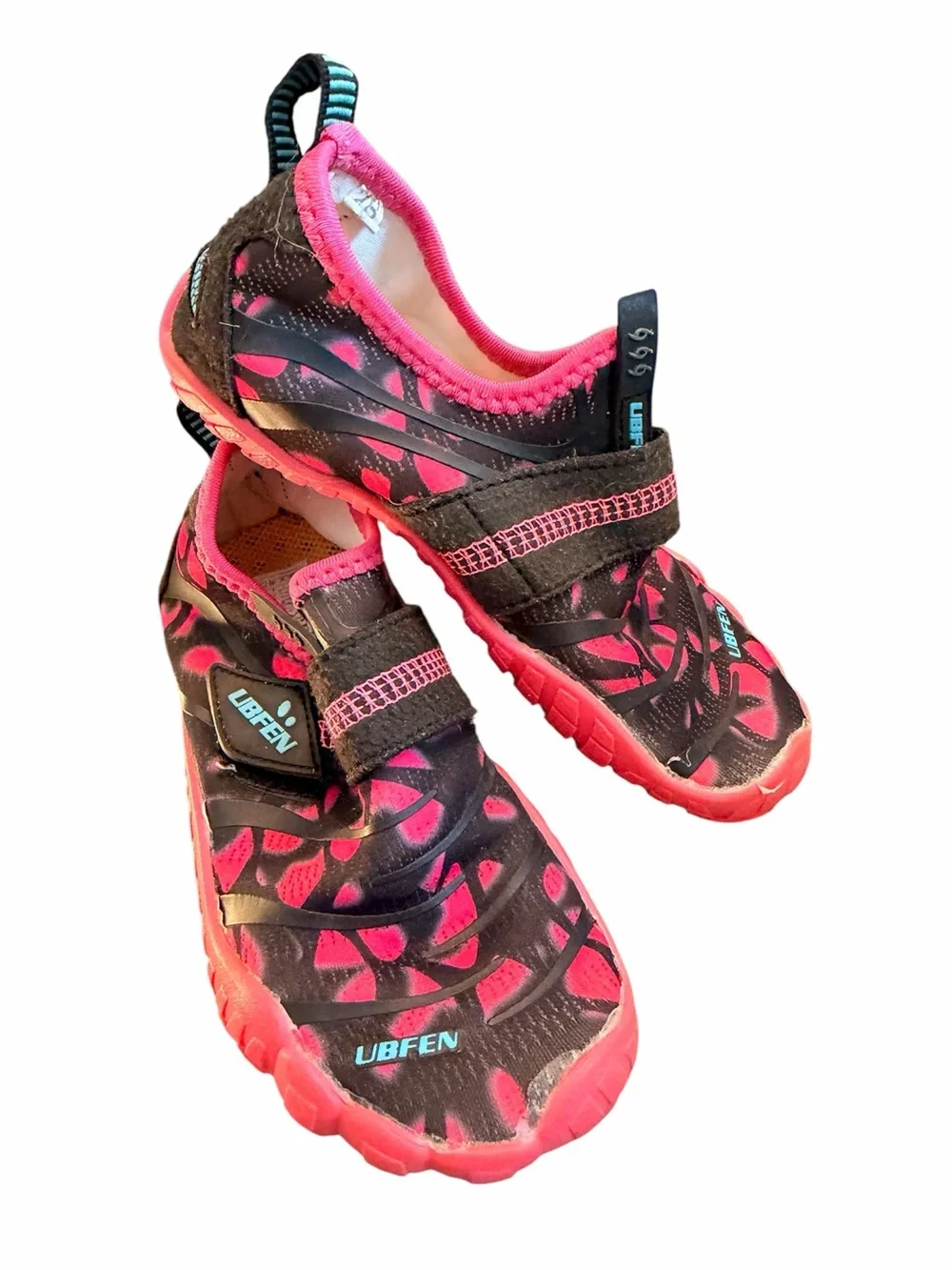 Ubfen Pink 5-Toe Aqua Socks Water Shoes - Size 11