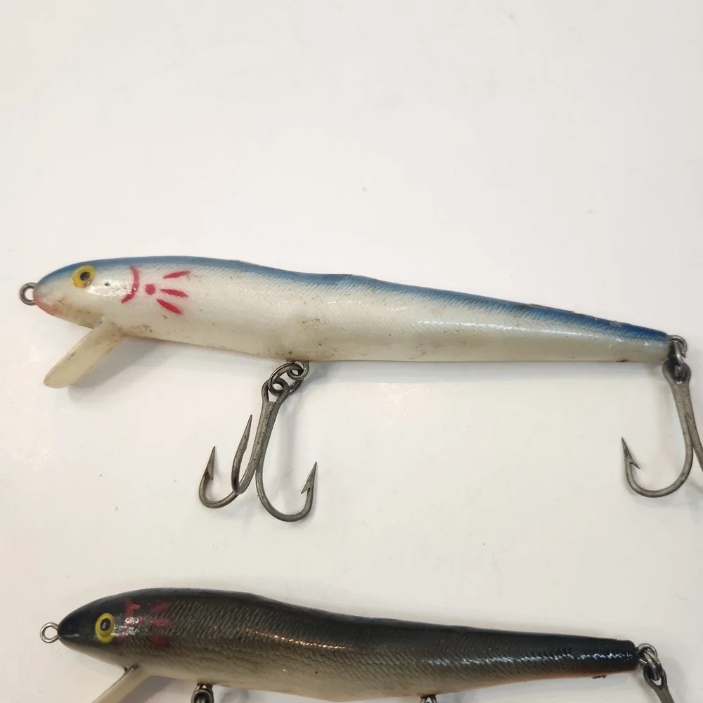 Lot Of 2 Vintage Cotton Cordell Redfin Lures 5-1/2 Inch‎ And 6-1/2 Inch Fishing
