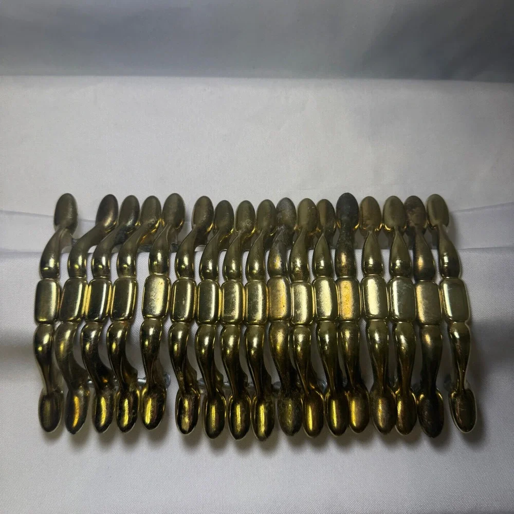 Vintage‎ Brass Door Drawer Cabinet Pulls Set of 18 Ornate Curved Arch Style