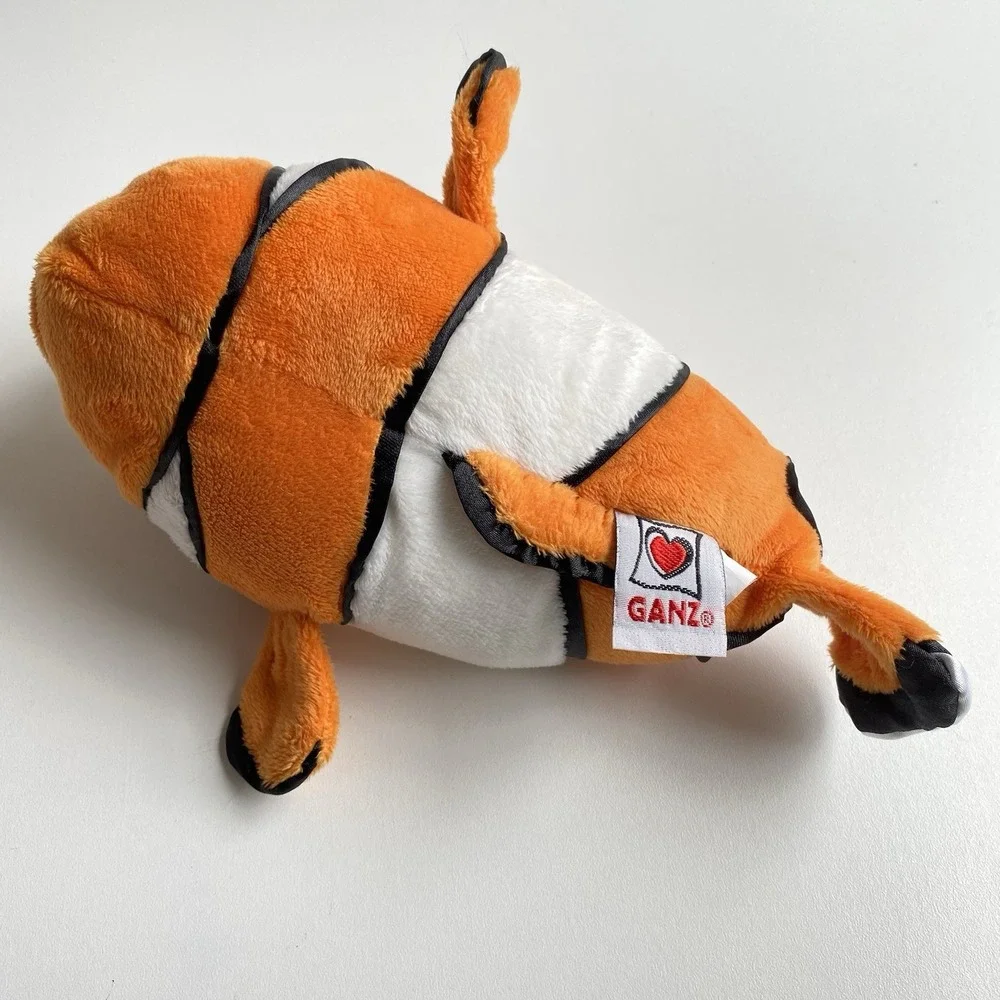 Ganz Webkinz Clown Fish‎ Orange & White HM219 Plus- Stuffed Animal