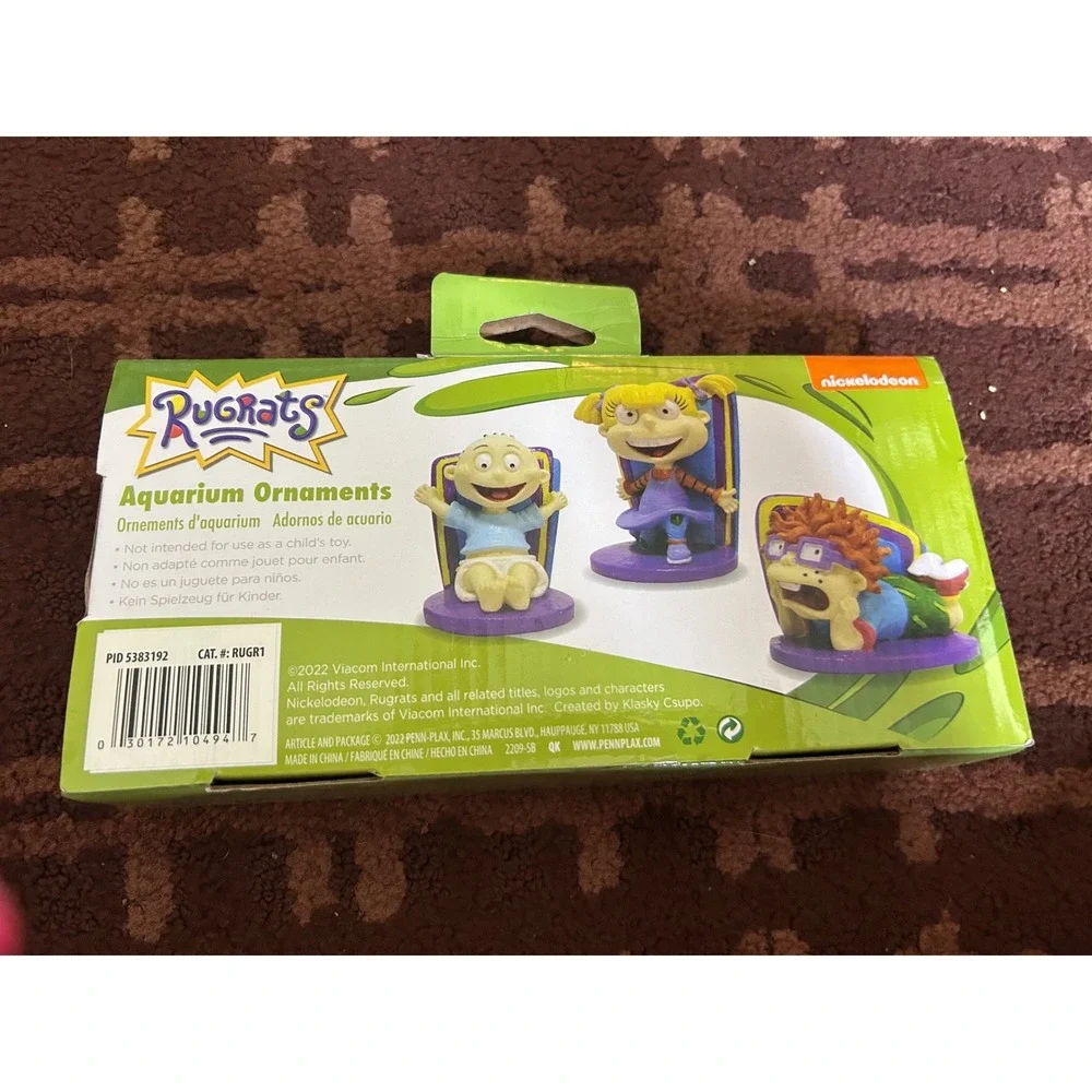 Nickelodeon Rugrats Aquarium Ornaments 3pk Tommy Angelica Chuckie Penn-Plax