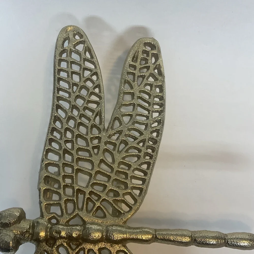 Home Decorating Insect Large Gold‎ Metal Dragonfly Figure Decor 15