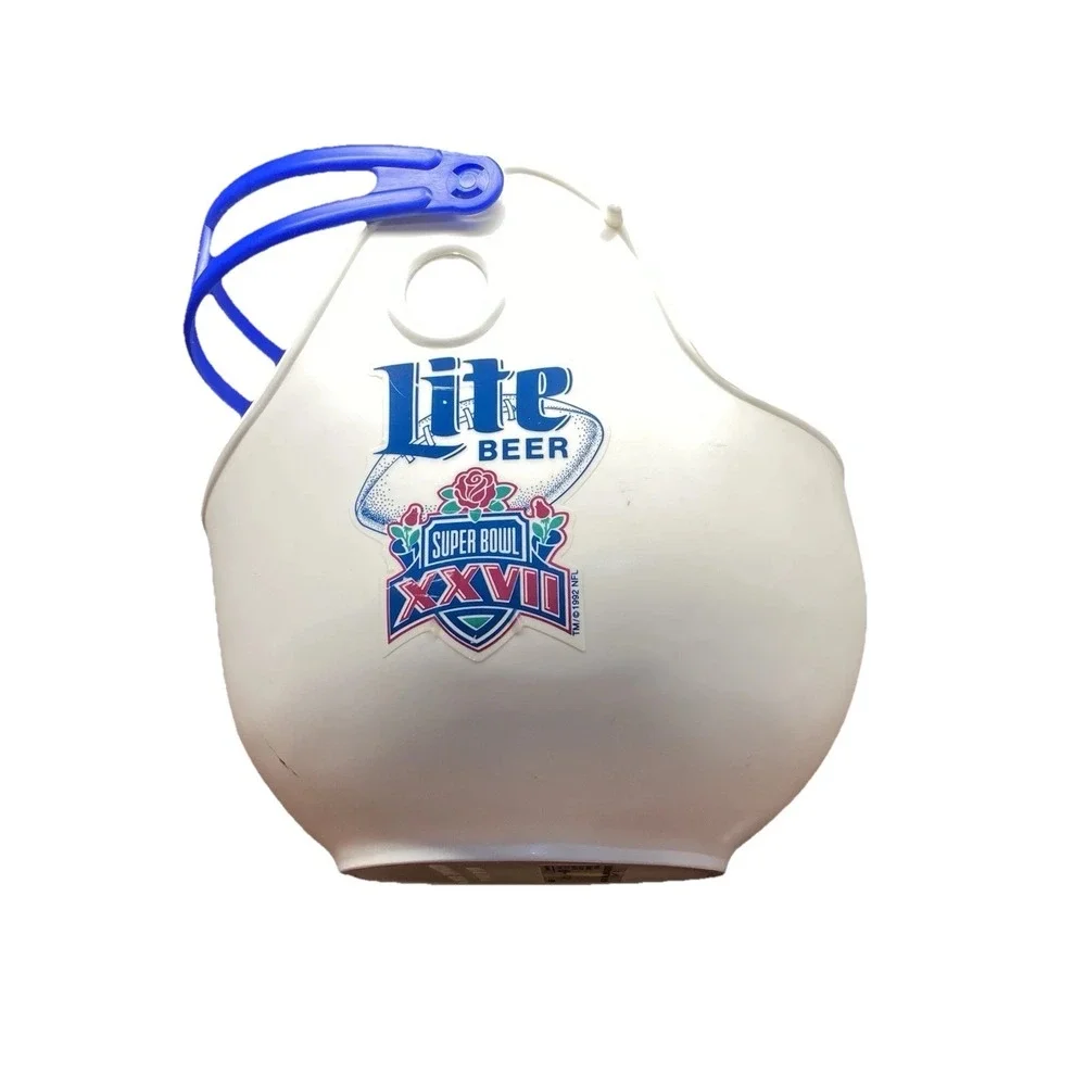 Vintage Super Bowl XXVII Miller Lite Dallas Cowboys Helmet Beer‎ Bucket 1993