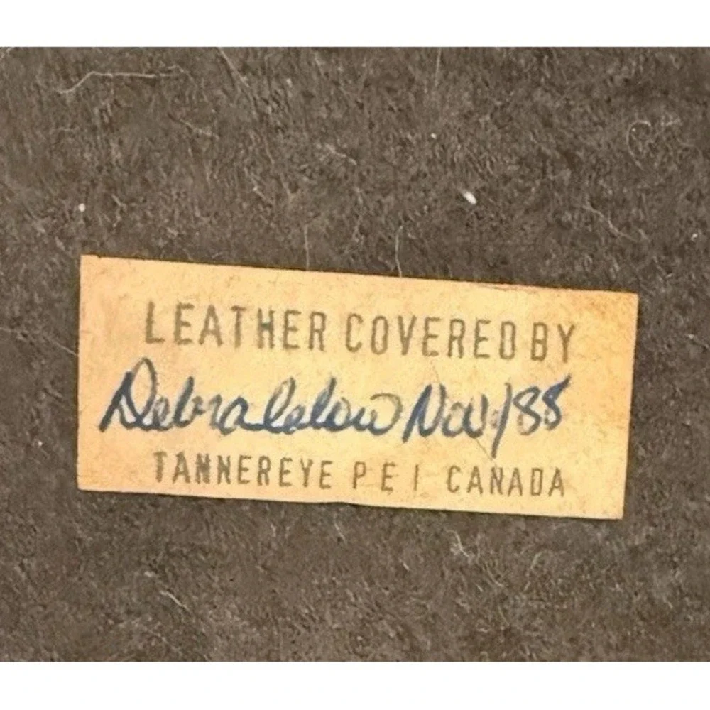 Vintage Tannereye Leather Duck Decoy 18