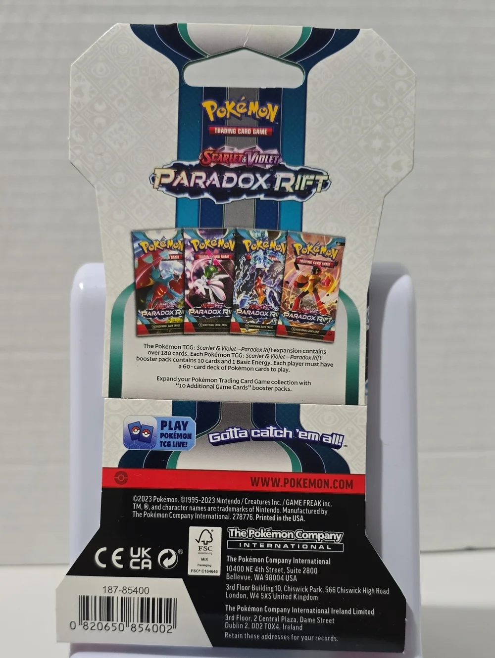 NIP Pokemon TCG Paradox Rift Booster Pack - Multicolor (Scarlet & Violet)