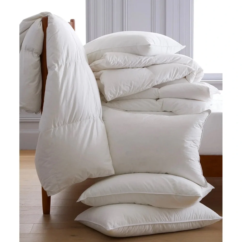 Quince Premium Down Pillows Standard Medium + Firm Set of 2 650 Fill Power