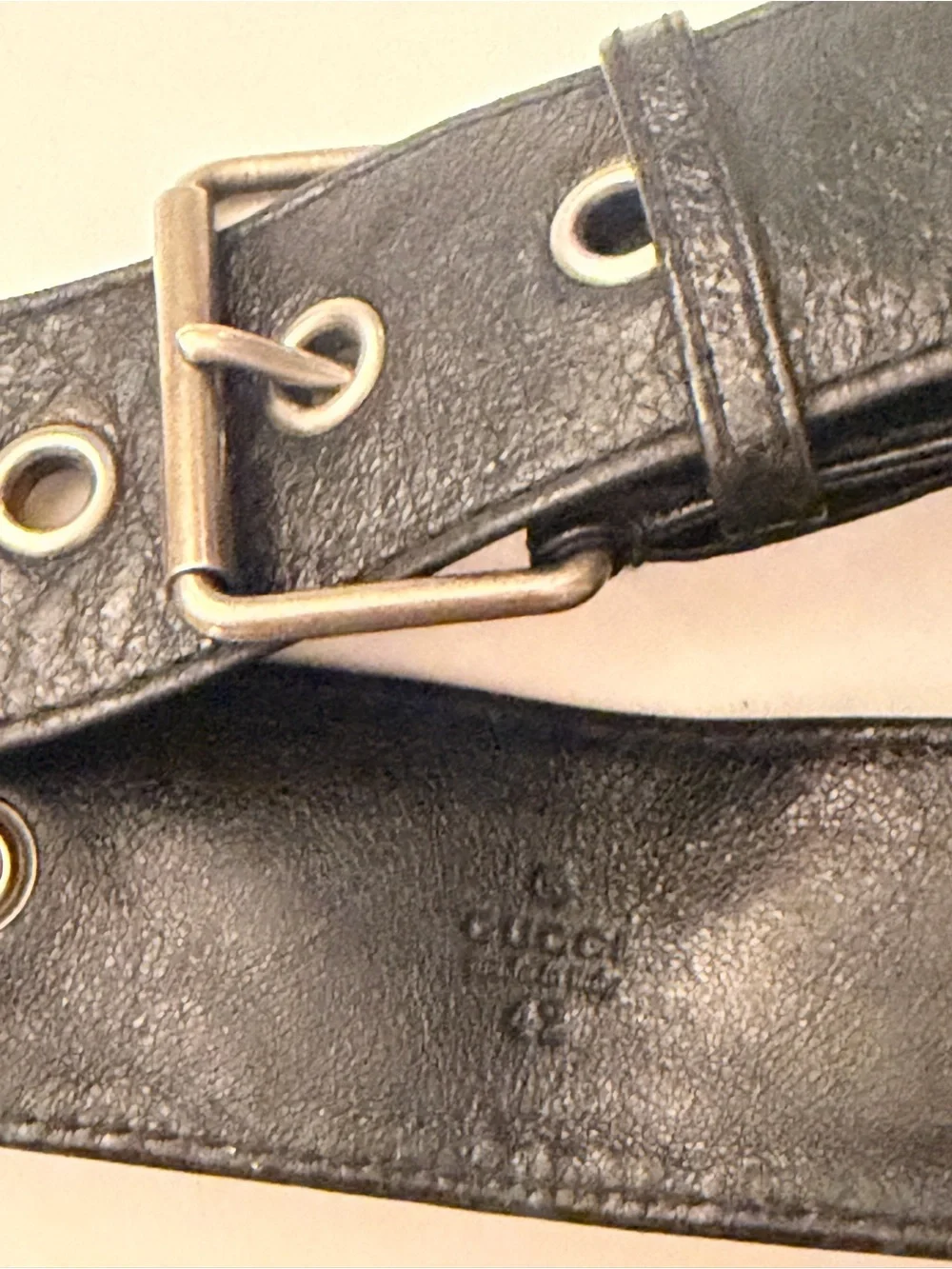 Gucci black leather
