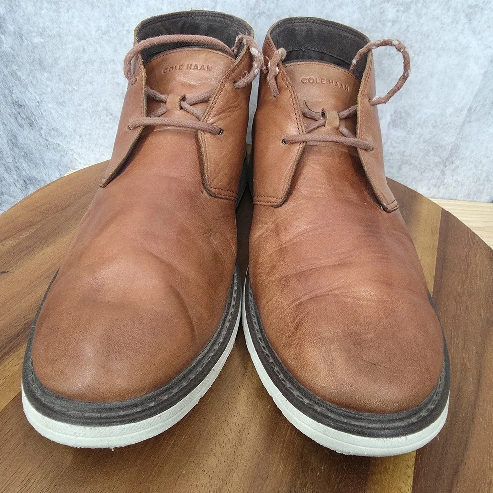 Cole‎ Haan Zerogrand Chukka Boots Mens 11 M Brown Leather The Go To Lightweight