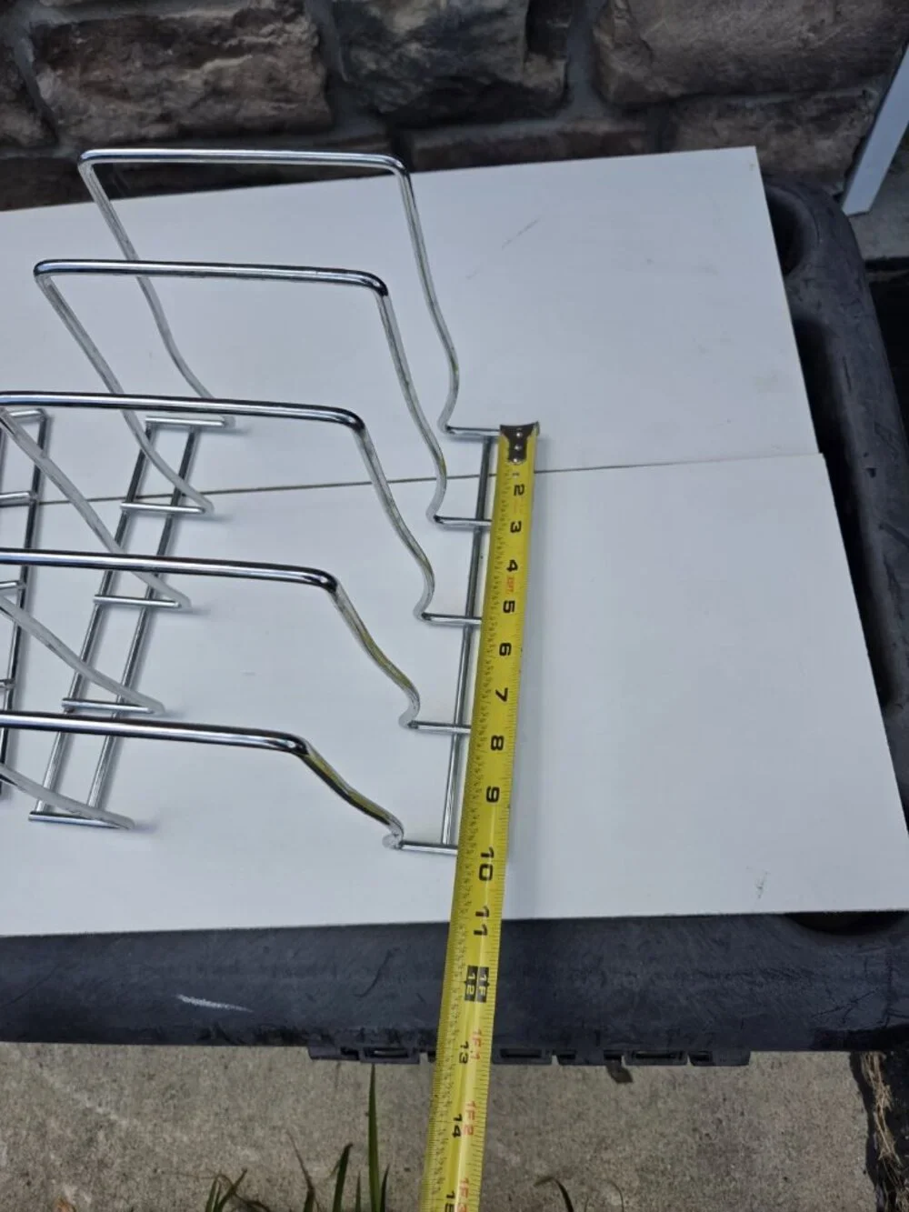 Chrome Wire Plate Lid File Divider Organizer Rack Lot of 2
