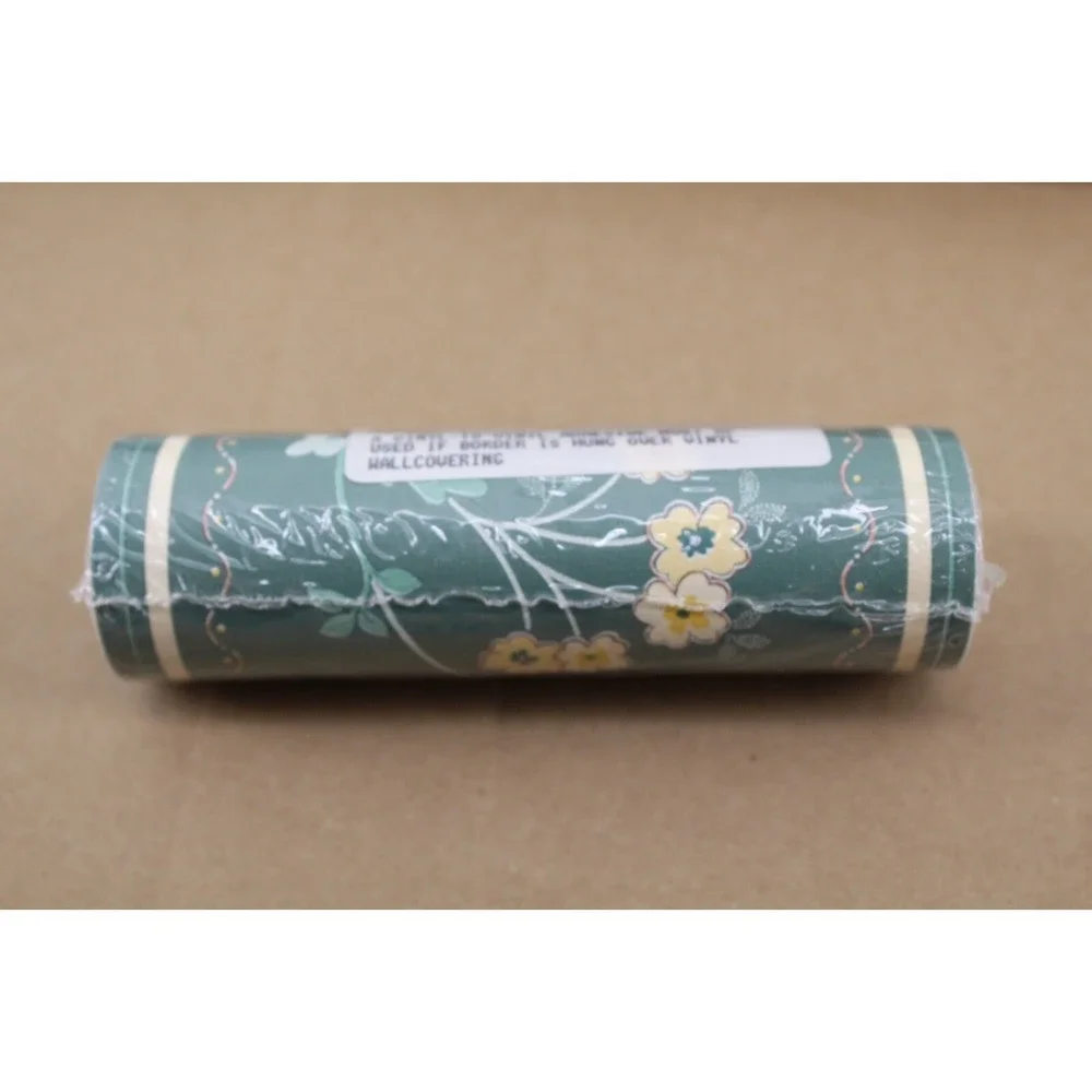 Deadstock Vintage MCM Borden Green Vinyl‎ Wallcovering 3 rolls WC829 3 - WB828