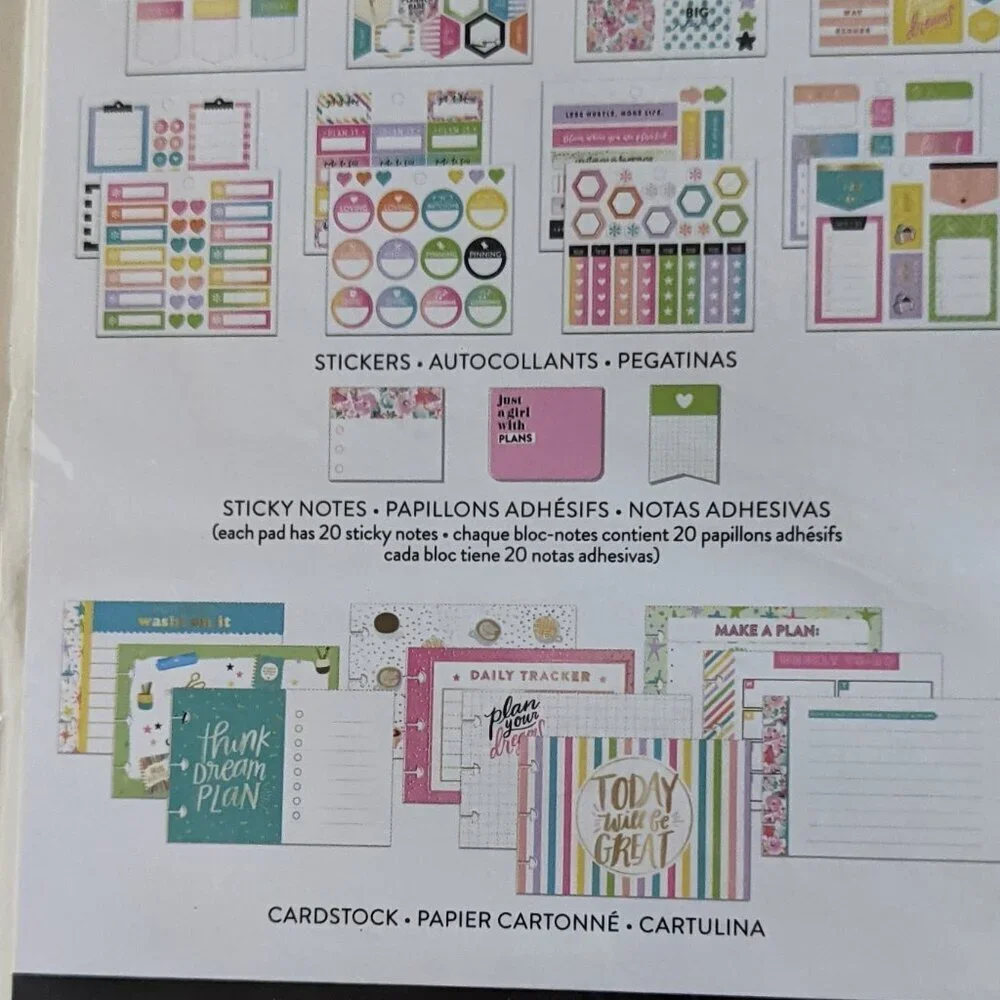 NWT 394 pcs Happy Planner Girl Sticker Multi Pack Sticky Notes Cards Inspo NEW