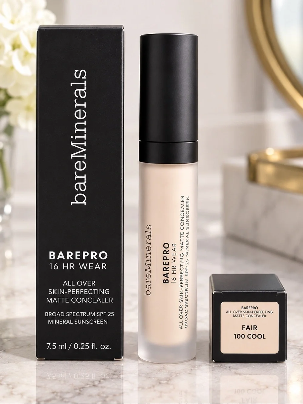 bareMinerals BAREPRO 16 HR Wear Matte Concealer SPF 25 Fair 100 Cool